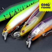 오마이갓피싱 롱캐스트 미노우 100F 플로팅 미노우 6컬러 배스 루어낚시 와이어스프링, LCAST100 - 1