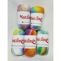 알리제 미스바틱실 5볼 50g 면실 의류실 실켓면사 코바늘실 뜨개실 코바늘실 여름실 그라데이션실, 3712