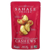 사할리스낵 글레이즈드 믹스 석류 바닐라 캐슈 113g Sahale Snacks Pomegranate Vanilla Flavored Cashews