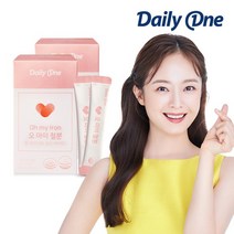 데일리원 오 마이 철분 비헴철 고함량 철분제 임산부 영양제 2통, 없음