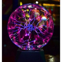 인공번개 코일 매직볼 정전기 번개 발광터치 플라즈마, 터치를 지원하는 클래식 5인치 빨간색