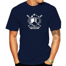 겨울 스노우 스포츠 산은 T 셔츠를 부른다 Mens Womens 스키 스노우 보드 Tshirt Cool Design Cotton Tee S, 02 Men blue_04 M