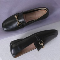 트렌드 언니 발편한 여성 양가죽 플랫 로퍼 단화