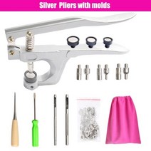 금속 스냅 패스너 버튼 키트 보톤 설치 펜치 의류 자켓 가죽 공예용 재봉 액세서리, 22 Pliers  C