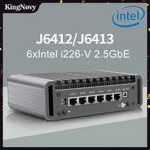 12세대 방화벽 라우터 인텔 론 j6413 j6412 6x 인텔 i226 v 2 5g nics 팬리스 미니 pc vpn 서버 opnsense proxmox, 8GB DDR4 256GB SSD, 셀러론 j6412, 우리를