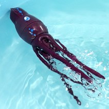 수영 문어 돌고래 팽귄 물고기 물개 낙지 수영장 실외 물놀이 장난감 강남 유치원 선물, 유영문어[포도보라색]무료배터리+드라이버