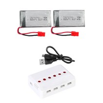 SYMA X5UW WDS1 드론배터리 드론부품, 27. (X5U) 500mah2개+6in1충전, 1개