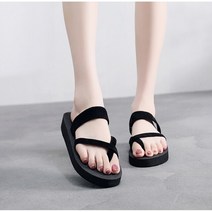캐주얼 플랫 샌들 여성 비치 슈즈 여름 나막신 발 뒤꿈치 빅 사이트 플립 플롭 신발 숙녀