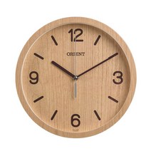 오리엔트 OT821WD 무소음 우든 인테리어벽시계 30cm 국내산, 단품