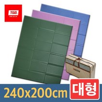 티지오 캠핑매트 대형_무지 240x200cm, 16_[뉴대형] 블루