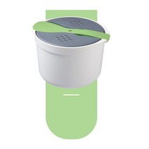 전자레인지용기 찜기 노 오버플로우 라이스 쿠커 전자레인지용 간편 밥솥, 녹색 밥주걱