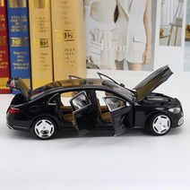 노레브 벤츠 마이바흐 S680 1:18 Maybach S-class 합금 자동차 모델, 블랙 플랫 브레드 전기도금 휠