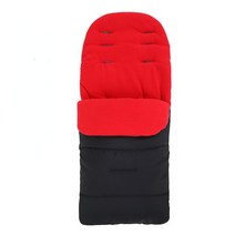 유모차 풋머프 침낭 풋워머 커버 footmuff yoya 액세서리 발 양말 면봉 방풍, 빨간색