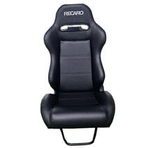 Recaro SR3 레이싱 경주차 버킷 시트 서킷 의자 자동차 튜닝카 레이스카 레드, PVC가죽블랙스탠다드코드(메인드라이빙)