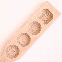 네이처뮤지엄 요리 아이와 약과틀 4구국화 떡살 명절놀이 약과만들기 느티 나무 3W9C62E8, 1개