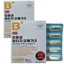 바이오퍼블릭 장용성 rTG 알티지 오메가3 50캡슐 x2박스, 2개