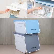 슬라이딩 펠리칸 리빙박스 플라스틱 수납함 정리함, 색상/사이즈, 일반 대 - 민트