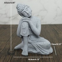 불교용품 분재 부처님 수족관 돌 장식 작은 불교 승려 티베트 불교 인형 동상 정원 자동차 장식 홈 장식, 04 4