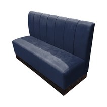 대성쇼파 세로형 방수 패브릭 대기 쇼파(1000 1200 1500 2000mm)-카페 병원 매장, 2000mm(4인용)-딥블루+짙은 받침대