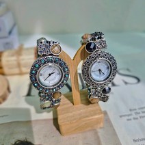 제시카 쥬얼리 팔찌형 빈티지 보석 손목시계