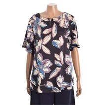 안지크 NC02 라운드 인견 블라우스 df2bl5700