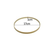 인공 대나무 반지 나무 원형 자수 후프 DIY 화환 공예품 홈 행잉 장식 결혼 기념일 9-30cm 5 개, A05-17cm