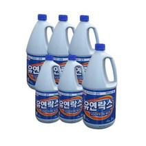 소독 살균 락스 화장실 악취제거 정제염소 청소 표백제 2Lx6통
