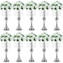 할로윈장식품 할로윈장난감 누프티오 크리스탈 메탈 센터피스 꽃병 10pcs 213inch tall 플라워 스탠드 홀더 웨딩 샹들리에 리셉션 테이블용 용품, Gold, 2×M