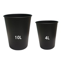 화훼장식기능사 준비물 블랙꽃통 -소 4L+대 10L 묶음