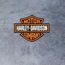 할리 데이비슨 오토바이 바이크 튜닝 스티커 드레스업 보호 필름 패치, H.스몰 H타입 6x5cm, 1개