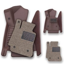 오토메이트 차량용 카매트 세트 6D 다크브라운 앤 베이지, 스포티지QL(더볼드)