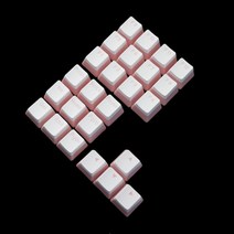 매크로 키보드 볼륨 조절 더블 샷 키캡 푸딩 멀티미디어 키 키캡, oem 핑크