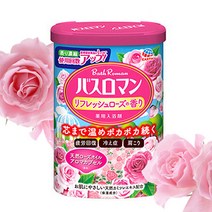 NEW 바스로망 입욕제 600g 히노끼 외 19종류 산림욕 릴렉스라벤더 콜라겐 세라마이드 반신욕 족욕제 빠른출발, 05-릴렉스장미600g