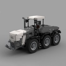 소형트렉터 Moc83784 Finter 3 축 6 휠 트랙터 장난감 모델 스플라이싱 빌딩 블록 벽돌 어린이용 선물 774pcs, 12.다크 블루 그레이  building block