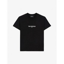 THE KOOPLES 브랜드 프린트 코튼 저지 티셔츠 - BLA01