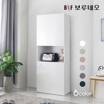 보루네오 [착불]쿠치나 800 주방 수납장 부엌 상부장 틈새장 선반장 서랍장 미니 가구, 연그레이