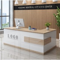 MANGOFACTORY 인포메이션 카운터테이블 미용실 식당 안내데스크, 그레이 140x60x80cm