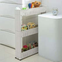 폭좁은 틈새 수납장 3단 세탁실 주방 정리장