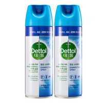 데톨 항균 스프레이 450ml 2개 / 살균 뿌리는 소독제 캠핑 텐트, 항균 스프레이 모닝듀 450ml 2개