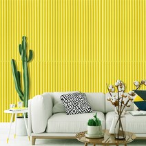 템바보드 스티커 벽지 아트월 폼블럭 붙이는 시트지 화이트 인테리어 리모델링 감성, 레몬노랑 + 1장