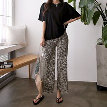 여성 캐주얼 오레오 주름 밴딩 팬츠(2col)