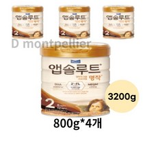 앱솔루트 명작 2FL 분유 2단계, 3200g, 1개