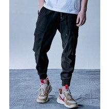 SEVENSELAH OG se 카고조거 슬랙스 Black