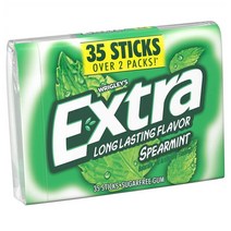 Extra Spearmint Sugarfree Gum 엑스트라 스피어민트 무설탕 껌 35스틱 4팩