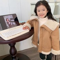 설렘초이스 유아점퍼 재킷 코트 자켓 점퍼 어린이집 등하원코디 베베팩토리 카라멜양털무스탕