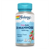 솔라레이 D-Mannose 디마노스 1000mg 120베지캡슐 비타민C 크랜베리 함유, 1개, 120정