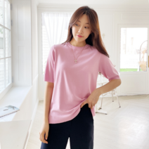 루시다 유스 울 반팔 니트