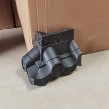 플라스틱 용마루 지붕공사 지붕수리 강풍 피해 복구 안틱 타일 수지 타일 안틱 처마 도어 헤드 장식 타일 플라스틱 타일 유리 타일 합성 수지 타일 지붕, 투명한