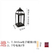 유럽식 철공예 캔들 홀더 호텔 장식 정원 외풍등 유리덮개 촛대-178336, 옵션08