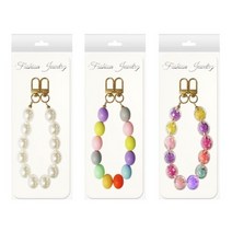 갤럭시 Z플립 3 인커브 숏 진주 패션 스트렙 고리, 갤럭시 Z플립 3 인커브 진주 패션 스트렙 고리